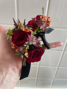 Matching Floral Cuff and Boutonniere