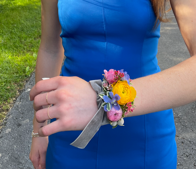 Matching Ribbon Corsage and Boutonniere Washday Floral Matching Ribbon Corsage and Boutonniere Washday Floral