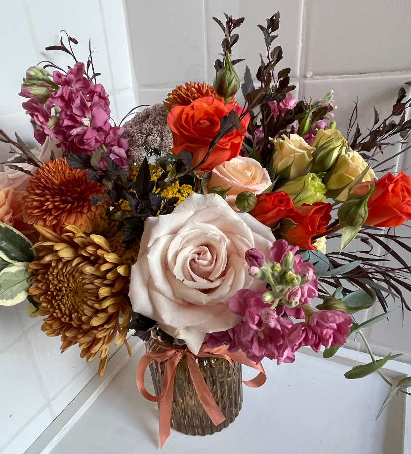 Thanksgiving Centerpiece - upgraded vase