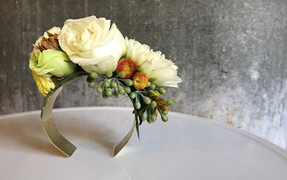 Gold sales corsage cuff